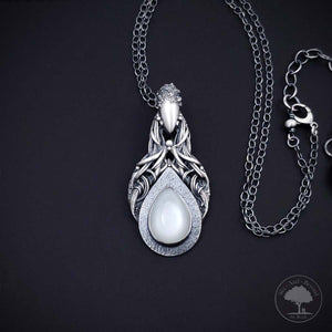 Ardor - Fine Silver Pendant With Moonstone
