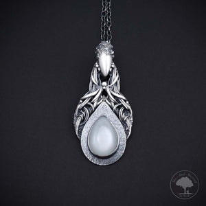Ardor - Fine Silver Pendant With Moonstone
