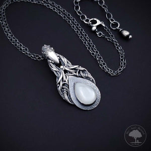 Ardor - Fine Silver Pendant With Moonstone