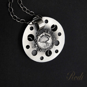 Forever - Fine Silver Mandala Pendant With Labradorite