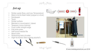Sky Guide 6 Simple Soldering Step Guide Tutorial - An introduction to Artisan Grade Jewelery Making Soldering-Sky And Beyond Jewelry By Rodi