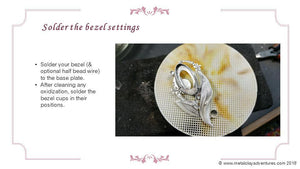 Sky Guide 8 All Metal Clay Step Guide Tutorial - Learn how to hand form metal clay with dimension-Sky And Beyond Jewelry By Rodi