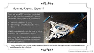 Soldering Step Guide Tutorial - Sky Guide 8 - Learn Jewelers Grade jewelry making grade soldering-Sky And Beyond Jewelry By Rodi