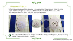 Tutorial Sky Guide 11 Metal Clay Hand-forming Step Guide - Forming Dimension With Flex Metal Clay-Sky And Beyond Jewelry By Rodi
