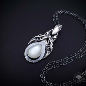 Ardor - Fine Silver Pendant With Moonstone
