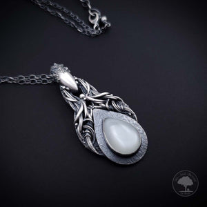 Ardor - Fine Silver Pendant With Moonstone