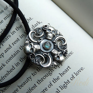 Forever - Fine Silver Mandala Pendant With Labradorite