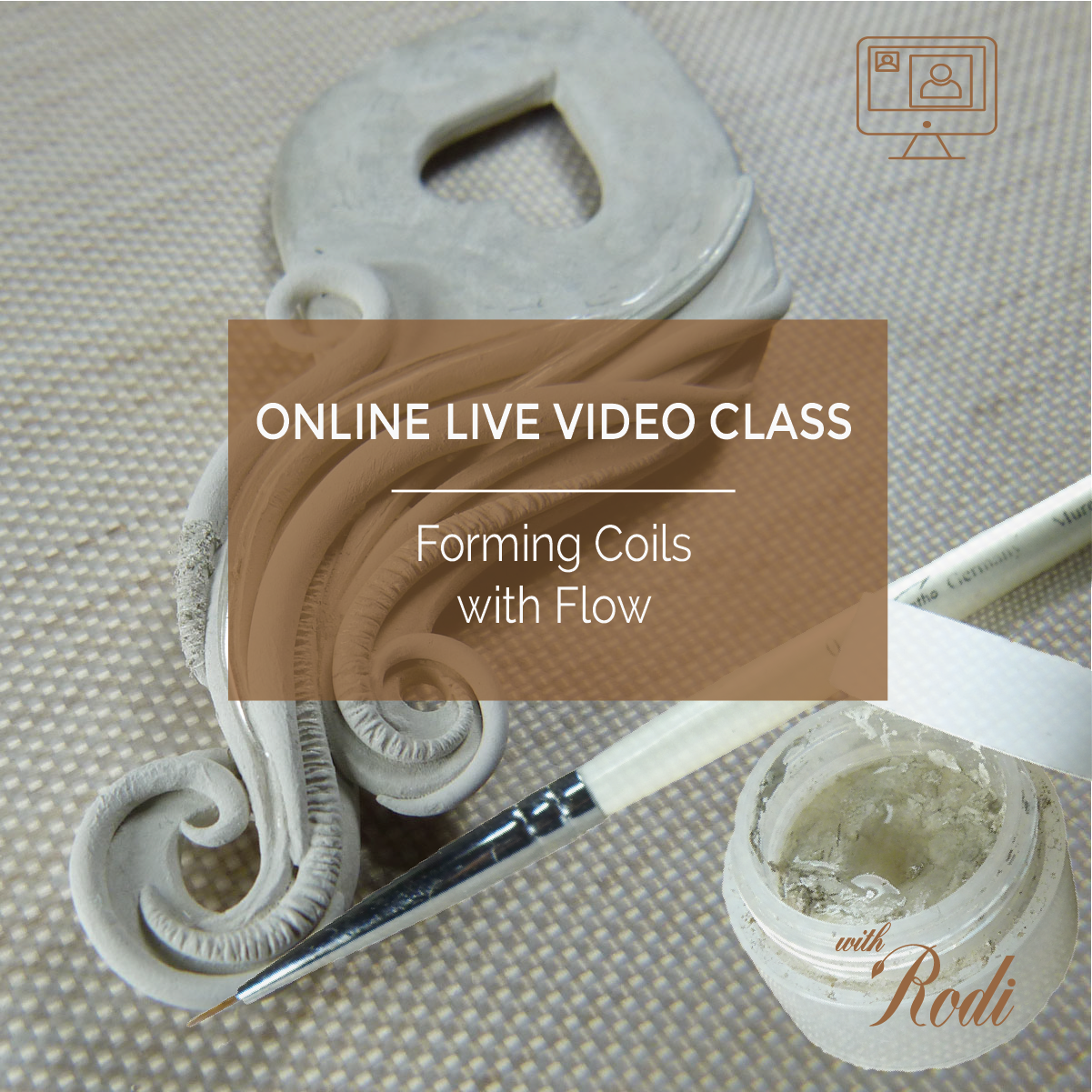 Forming Metal Clay  Coils (Snakes) With Flow - Live Online Class