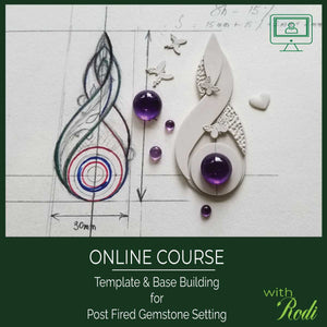 Metal Clay Template Building For Post Fired Gemstone Setting Online Course