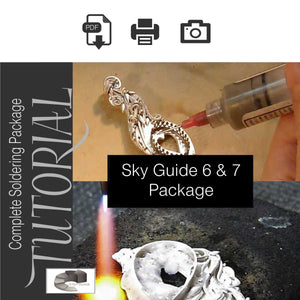 Sky Guide 6 & 7: Complete Soldering Step Guide Tutorial Package From Artisan To Jewelers Grade Soldering - Metal Clay Adventures