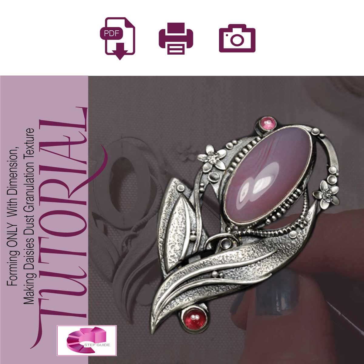 Sky Guide 8: Fine  Silver Metal Clay Step Guide Tutorial - Forming With Dimension - Metal Clay Adventures