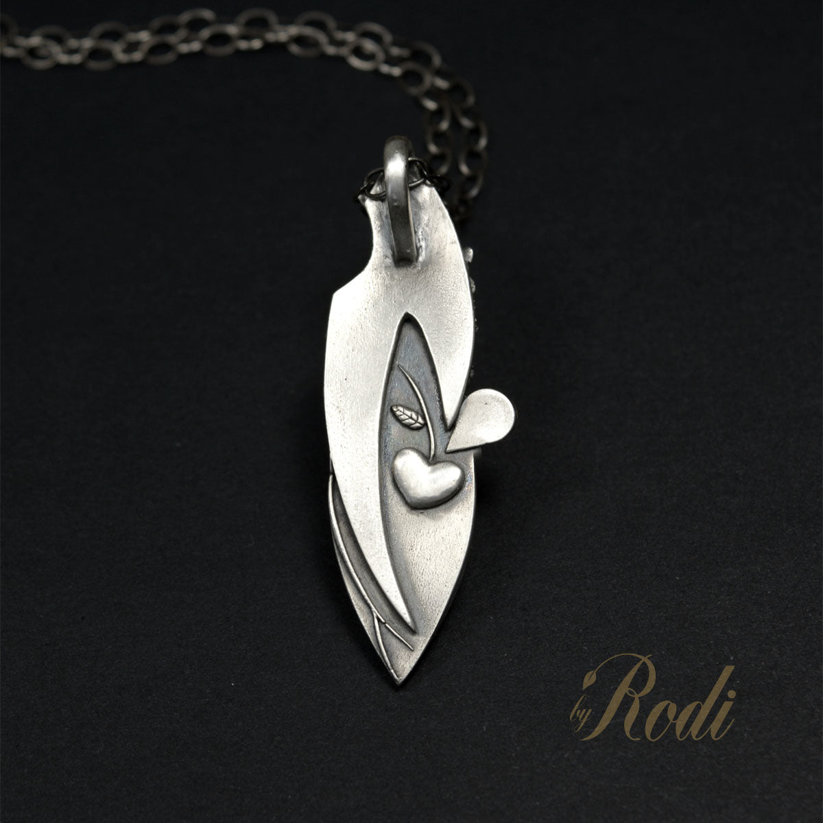 Synchronicity - Fine Silver, 24k Gold With Citrine Pendant