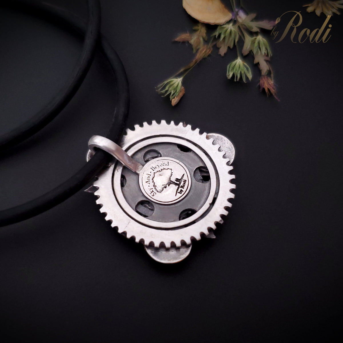 Together - Fine Silver / 24k Gold Mandala Pendant With Citrine