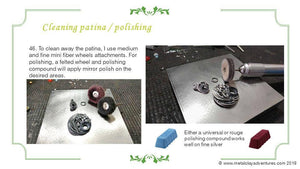 Tutorial Sky Guide 11 Metal Clay Hand-forming & Gemstone Setting Step Guide - Forming Dimension With Flex Metal Clay-Sky And Beyond Jewelry By Rodi